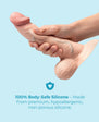 b-Vibe Slipskin 8" Curvy - 3 Color Options