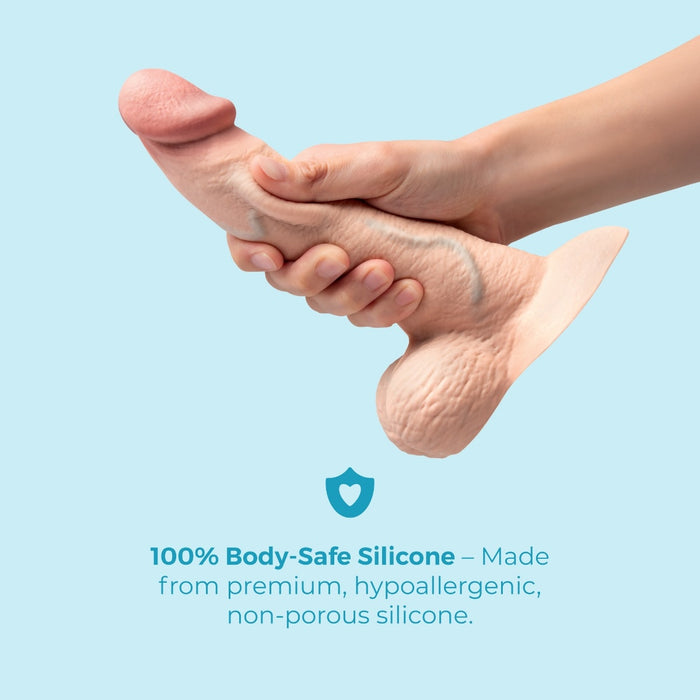b-Vibe Slipskin 8" Curvy - 3 Color Options