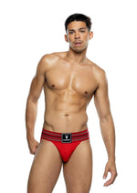 Playboy Mens Locker Room Classic Jock Red