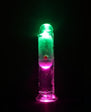 RealRock Wireless Rechargeable Remote Control LED Vibrating 6 in. Dildo Clear
