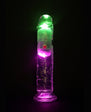 RealRock Wireless Rechargeable Remote Control LED Vibrating 7 in. Dildo Clear