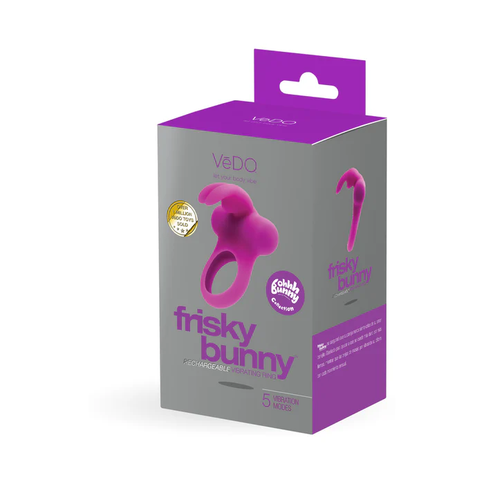 VEDO FRISKY BUNNY RECHARE VIBE RING - PERFECTLY PURPLE