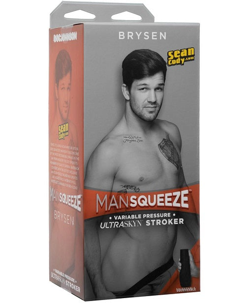 Man Squeeze Brysen Ultraskyn Masturbator - Butt - Vanilla