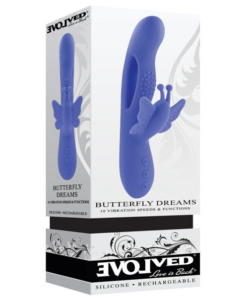 Butterfly Dreams Rechargeable Silicone Dual Stimulating Vibrator