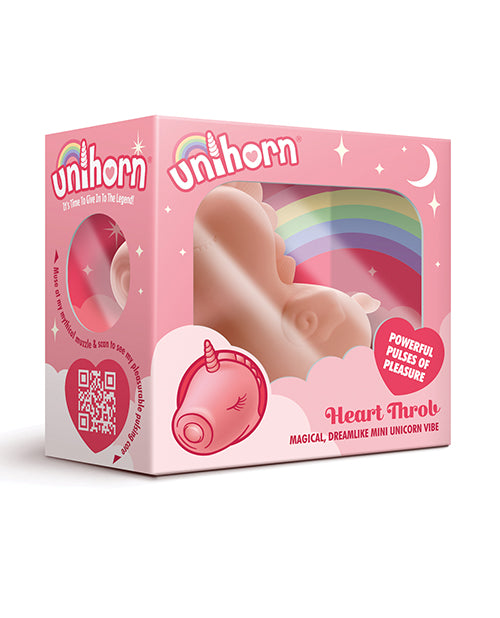 Unihorn Heart Throb Pulsing Vibrator Pink