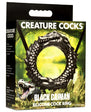 Creature Cocks - Black Caiman Silicone Cock Ring