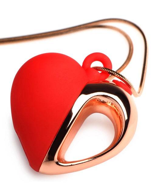 Charmed 10X Vibrating Silicone Heart Necklace Rechargeable Stimulator BoudoirNoir Charmed 10X Vibrating Silicone Heart Necklace Rechargeable Stimulator BoudoirNoir