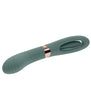 Chick Flick Rechargeable Silicone Dual Vibrator - Green