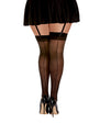 Thigh High Back Seam - Black QN