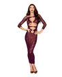 Seamless Gown w/Removable Shrug 2 pc Set - Cherry Lacquer O/S