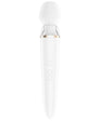 Satisfyer Double Wand-er Rechargeable Waterproof Massager with Attachment - White