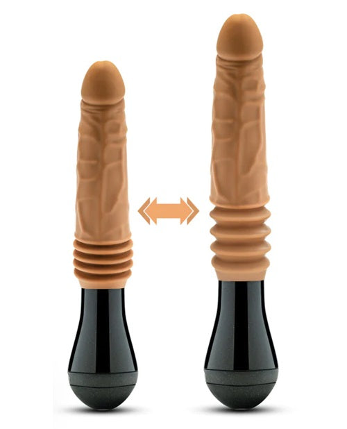 Dr. Skin Silicone Dr. Arthur Rechargeable Thrusting Gyrating Vibrating Dildo - 10.5in
