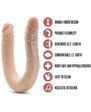 Dr. Skin Plus Posable Double Dong 16.5in Beige