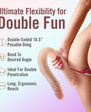 Dr. Skin Plus Posable Double Dong 16.5in Beige