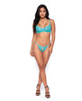 Pearl Obsession Lace Bra & Pearl Crotch Panty 2 pc Set - Frosted Mint
