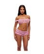 Soft Girl Era Sheer Mesh & Lace Bralette 2 pc Set - Light Pink