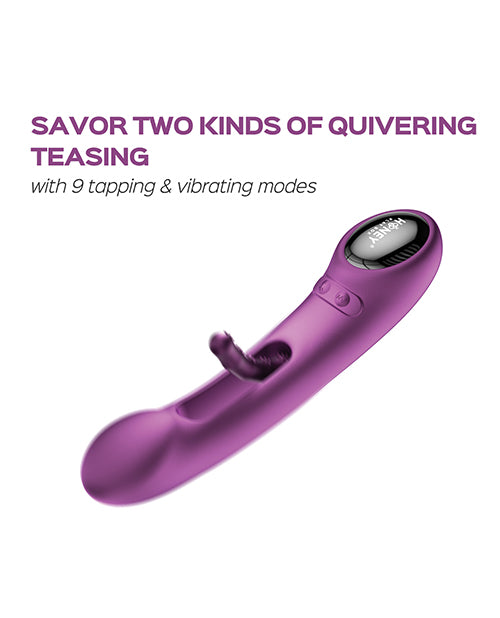 Honey Play Box Tempo Pressure Sensing App-Controlled Tapping G-Spot Vibrator Purple