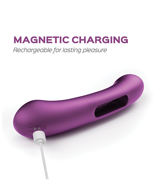 Honey Play Box Tempo Pressure Sensing App-Controlled Tapping G-Spot Vibrator Purple