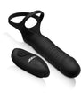 JOCK Enhancers Double Thrust Thrusting & Vibrating Double Penetration C-Ring w/ Remote