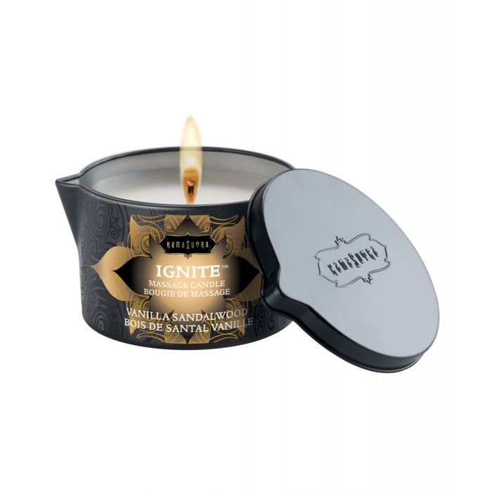 Kama Sutra Ignite Massage Soy Candle - Vanilla Sandlewood