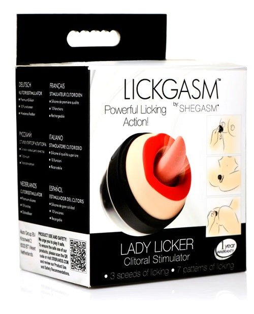 Lickgasms Lady Licker 10X Rechargeable Silicone Clitoral Stimulator