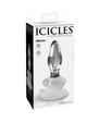 Pipedream Icicles No. 91 Glass Anal Plug w/ Suction Cup Clear