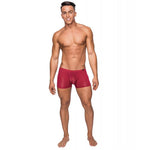 Seamless Sleek Short w/Sheer Pouch Red