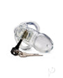 Master Series Clear Captor Chastity Cage with Keys - Small - Clear