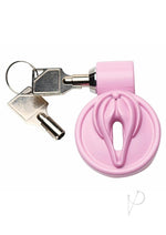 Master Series Pussification Vulva Chastity Cage - Pink