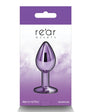 Rear Assets Metal Anal Plug Small Purple