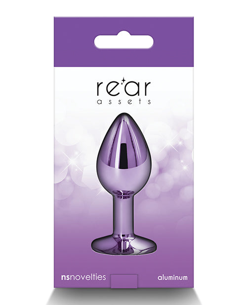 Rear Assets Metal Anal Plug Small Purple