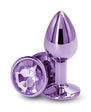 Rear Assets Metal Anal Plug Small Purple