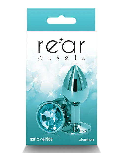 Rear Assets Metal Anal Plug Small Teal