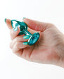 Rear Assets Metal Anal Plug Small Teal