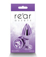 Rear Assets Metal Anal Plug Medium Purple