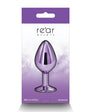 Rear Assets Metal Anal Plug Medium Purple