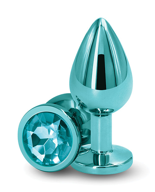 Rear Assets Metal Anal Plug Medium Teal