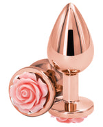 Rear Assets Rose Anal Plug Medium Pink