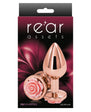 Rear Assets Rose Anal Plug Medium Pink