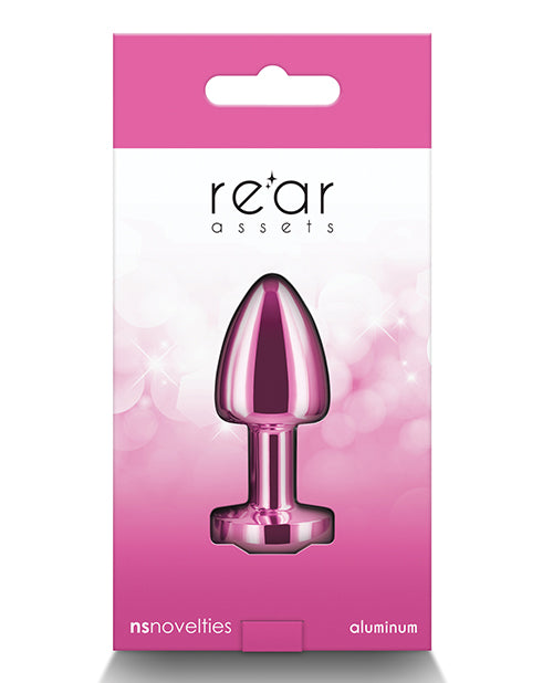 Rear Assets Petite Metal Anal Plug Pink