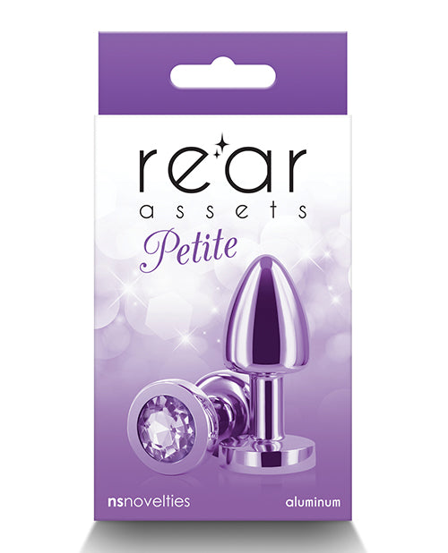 Rear Assets Petite Metal Anal Plug Purple