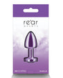 Rear Assets Petite Metal Anal Plug Purple