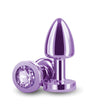 Rear Assets Petite Metal Anal Plug Purple