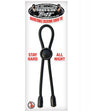 Mack Tuff Adjustable Silicone Cock Tie (Black) Lasso/Bolo