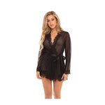 Provence Short Robe - Black