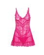 Valentine Lace Babydoll w/Bows & G-String - Rose