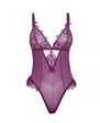 Katana Mesh & Lace Teddy - Purple - Queen