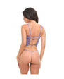 Vanessa Lace & Mesh Bustier w/G-String - Purple