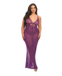 Katana Mesh & Eyelash Lace Gown - Queen