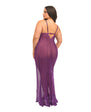 Katana Mesh & Eyelash Lace Gown - Queen